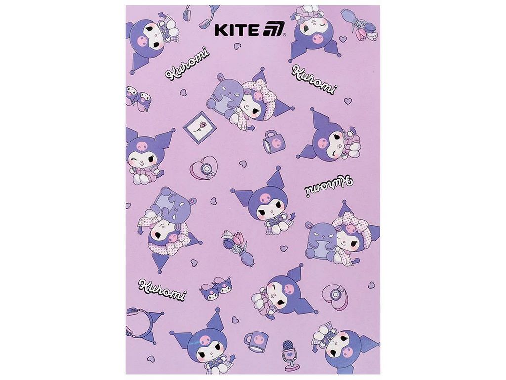 Блокнот-планшет у клітинку A5, 50 аркушів, Kuromi, Kite