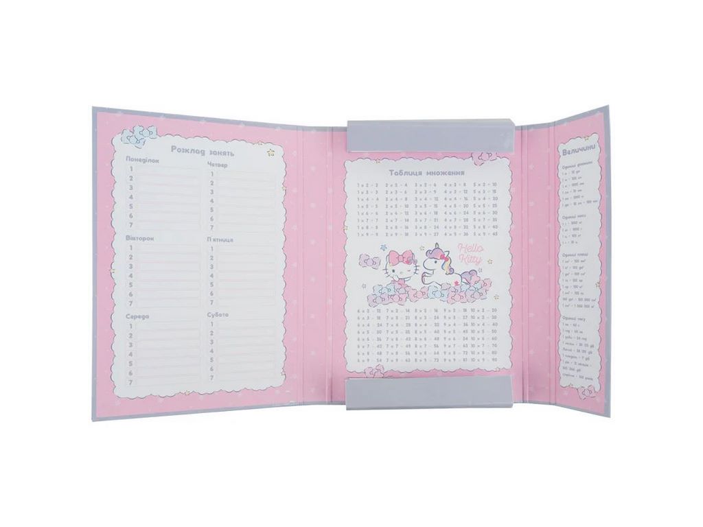 Папка для тетрадей на резинке, дизайн Hello Kitty, формат B5, картон, Kite