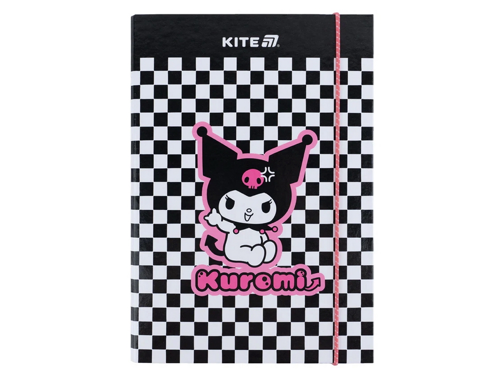 Папка для зошитів на гумці, картон, формат B5, дизайн Kuromi, Kite