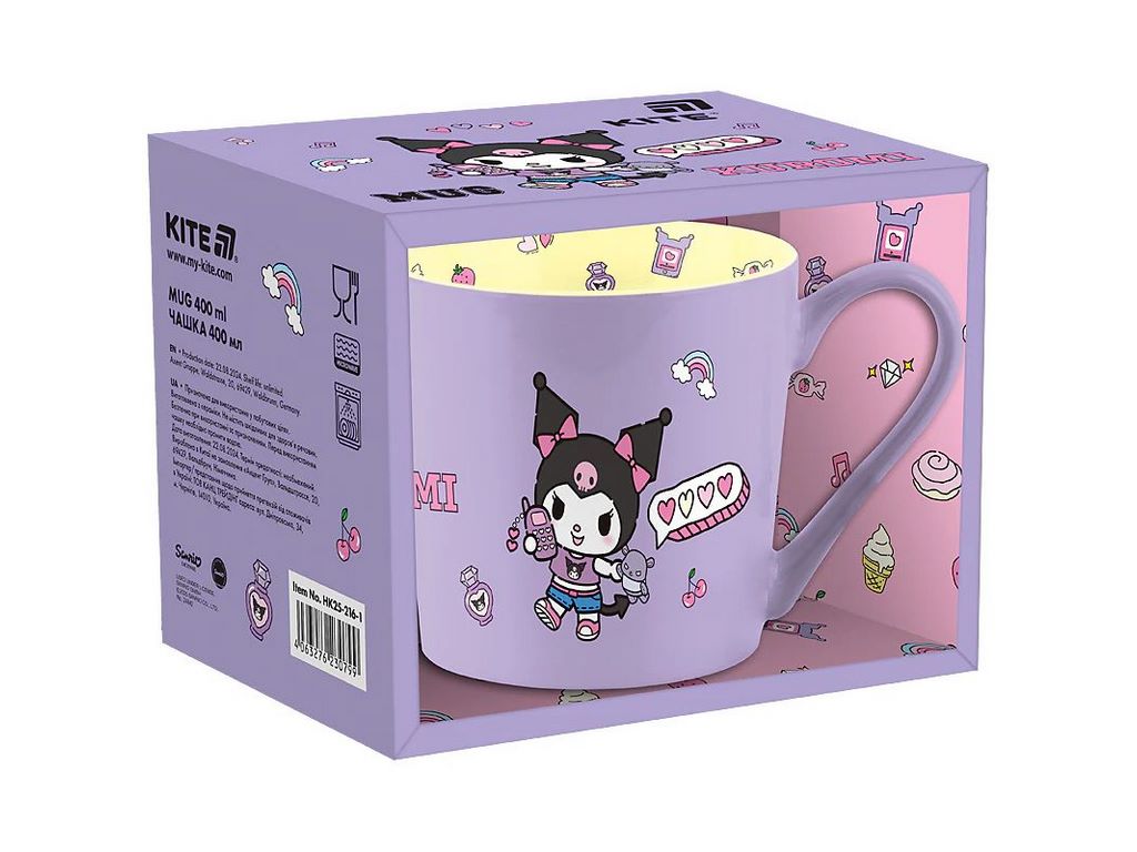 Чашка 400 мл, Kuromi, Kite