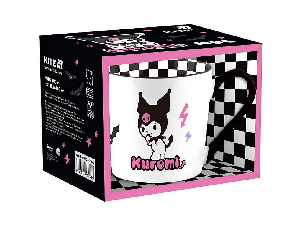 Чашка 400 мл, Kuromi 2, Kite