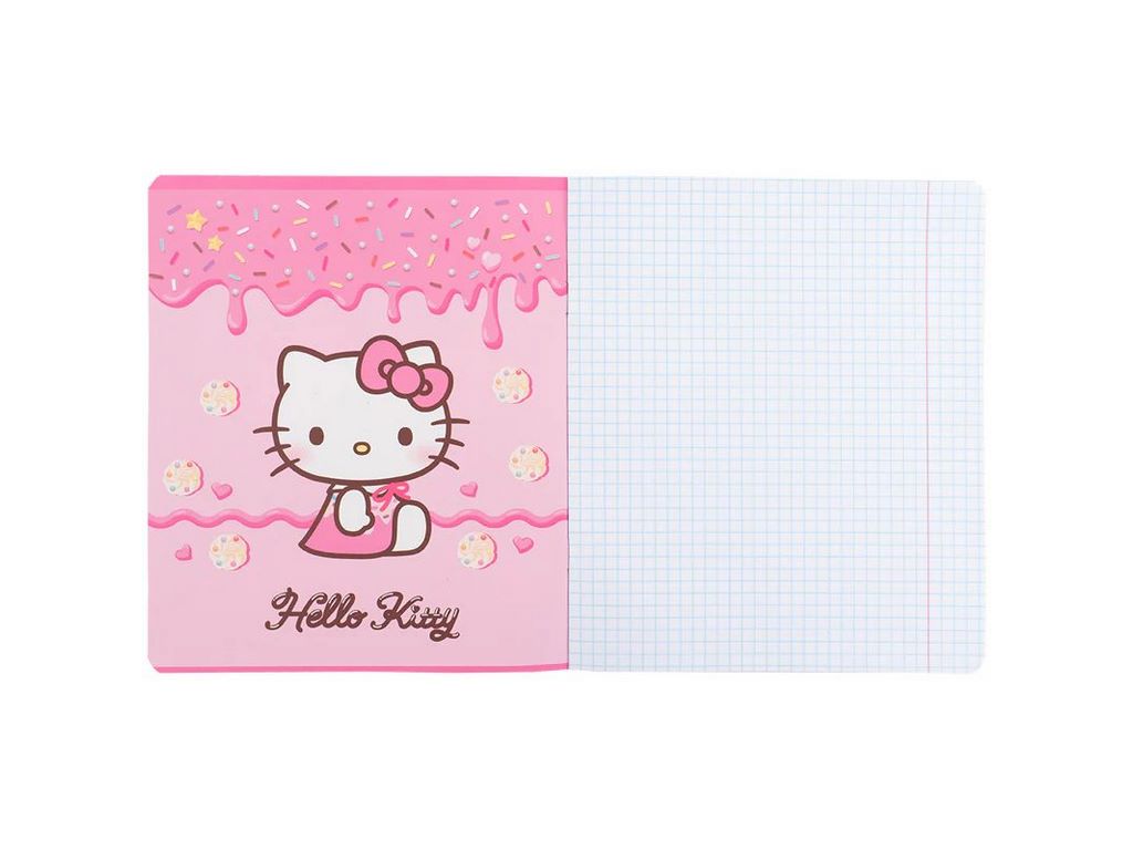 Зошит у клітинку 12 аркушів, Hello Kitty (ціна за 1шт)