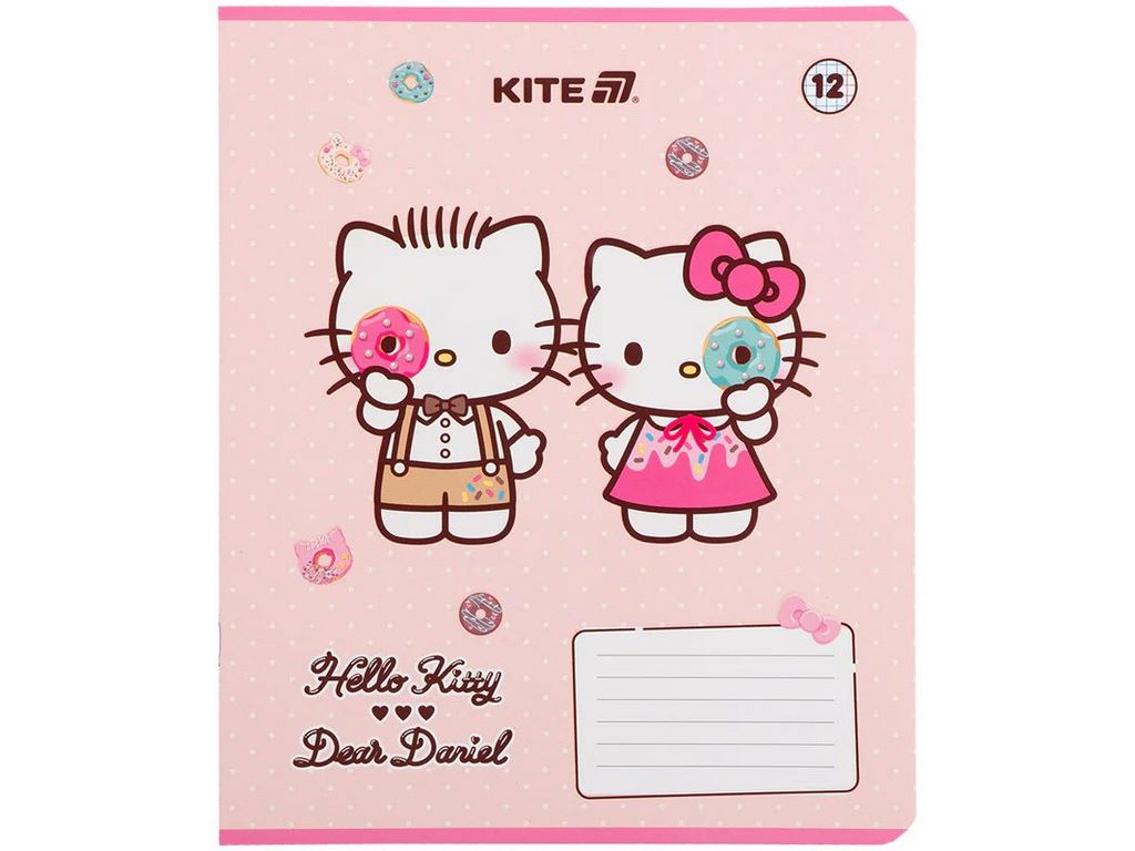 Зошит у клітинку 12 аркушів, Hello Kitty (ціна за 1шт)