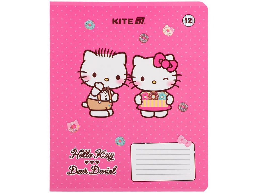 Зошит у клітинку 12 аркушів, Hello Kitty (ціна за 1шт)