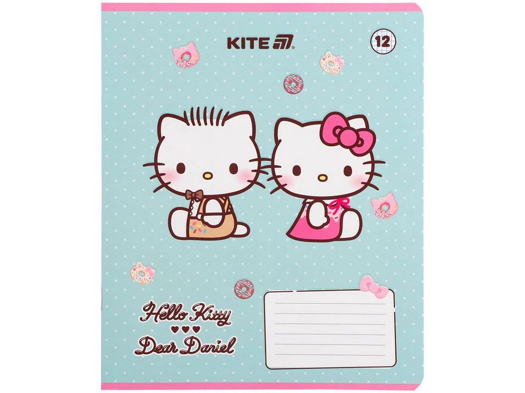 Зошит у клітинку 12 аркушів, Hello Kitty (ціна за 1шт)