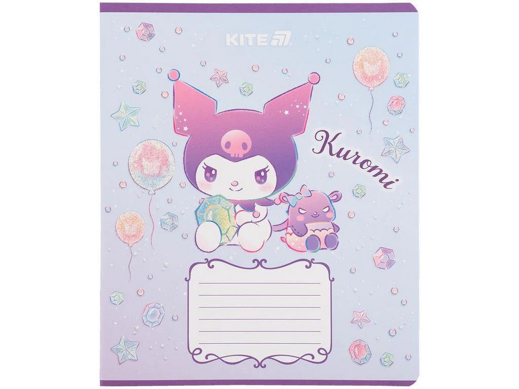 Зошит у клітинку 12 аркушів, Kuromi (ціна за 1шт)