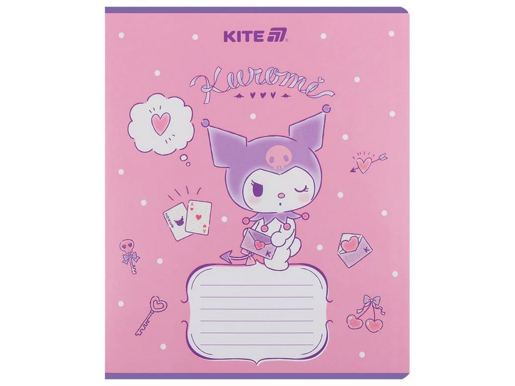 Зошит у лінію 12 аркушів, Kuromi (ціна за 1шт)