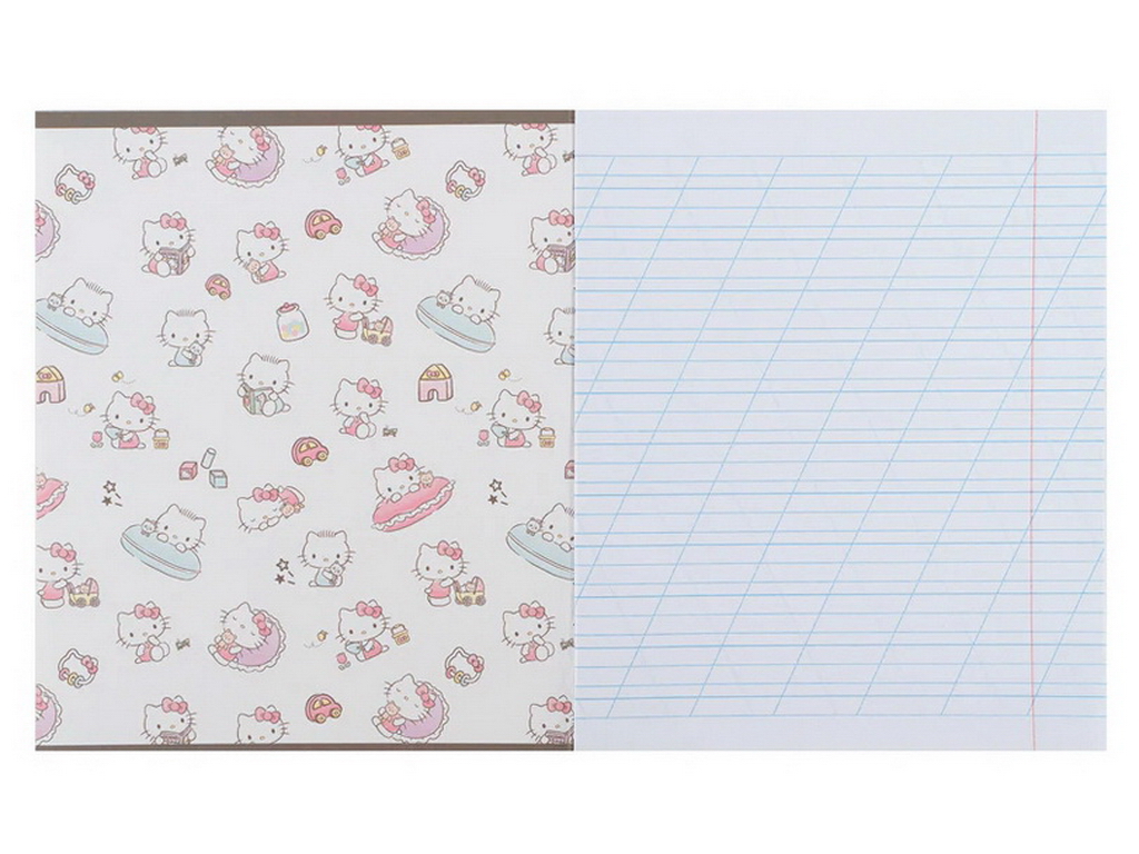 Зошит у косу лінію на 12 аркушів, Hello Kitty (ціна за 1шт)