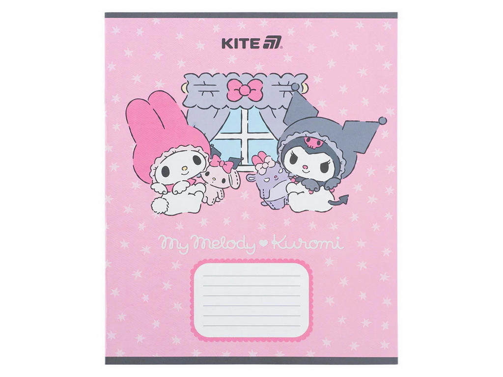 Зошит у косу лінію на 12 аркушів, Kuromi (ціна за 1шт)