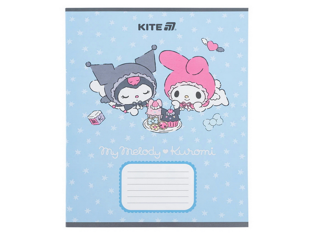 Зошит у косу лінію на 12 аркушів, Kuromi (ціна за 1шт)