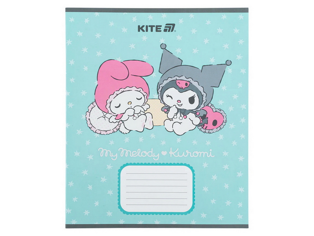Зошит у косу лінію на 12 аркушів, Kuromi (ціна за 1шт)