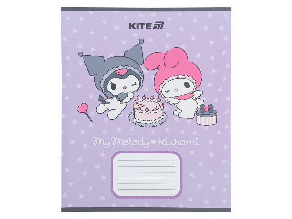 Зошит у косу лінію на 12 аркушів, Kuromi (ціна за 1шт)