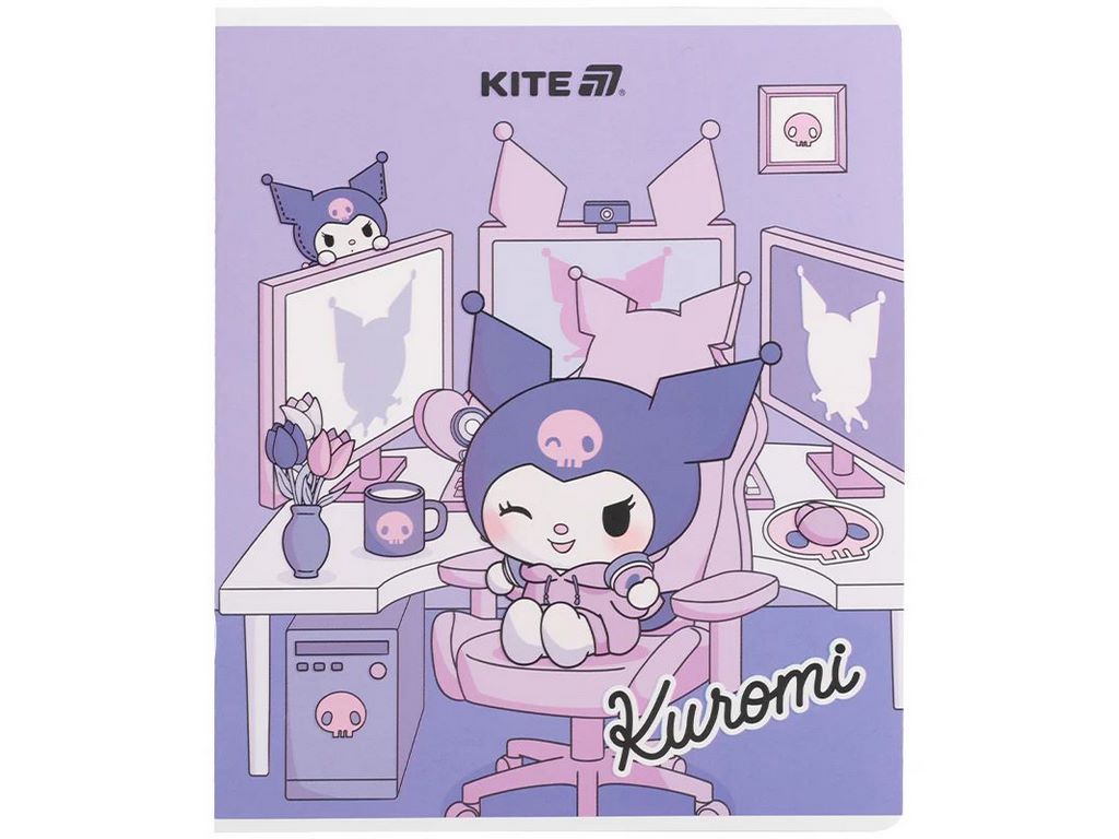 Зошит у клітинку 24 аркуши, Kuromi (ціна за 1шт)