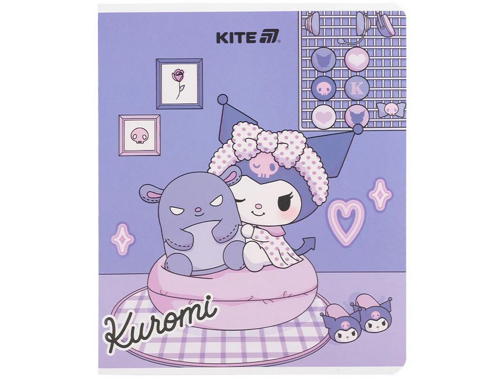 Зошит у клітинку 24 аркуши, Kuromi (ціна за 1шт)