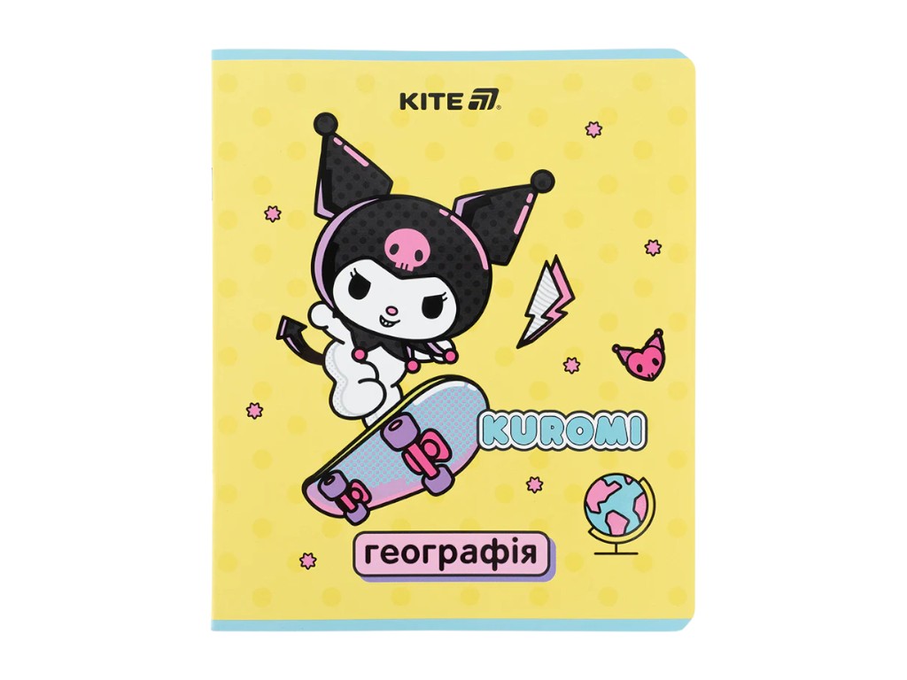 Зошит предметний географія Kuromi, 48 аркушів, клітинка (ціна за 1шт), Kite