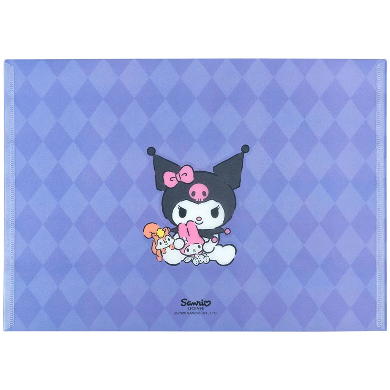 Папка на кнопці Kite Kuromi HK25-244-1, формат A4, поліпропілен, Kite