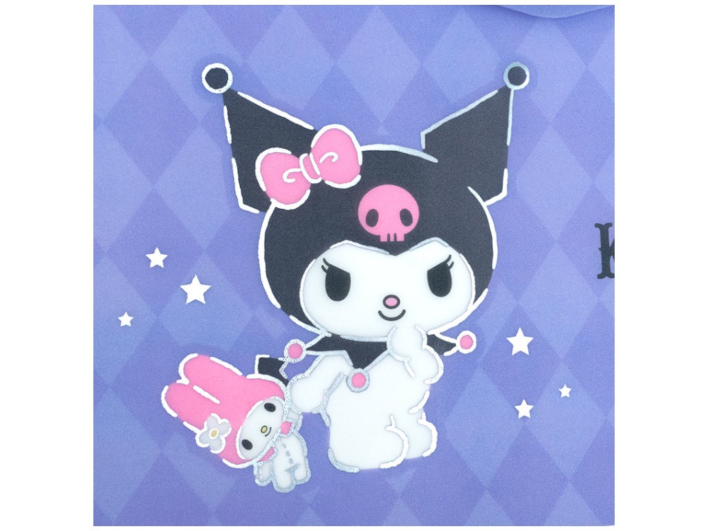 Папка на кнопці Kite Kuromi HK25-244-1, формат A4, поліпропілен, Kite