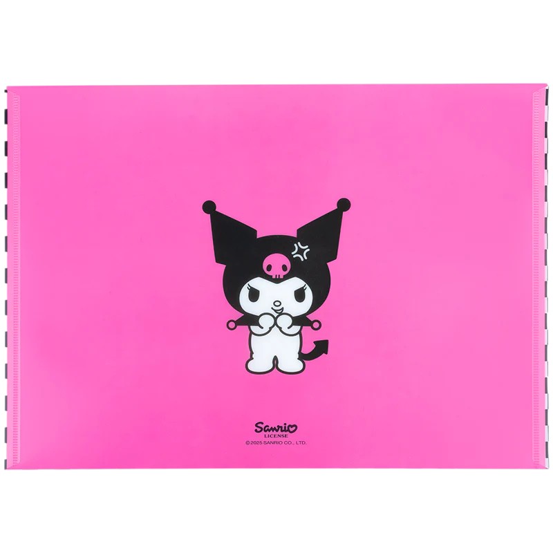 Папка на кнопці Kite Kuromi HK25-244-2, формат A4, поліпропілен, Kite