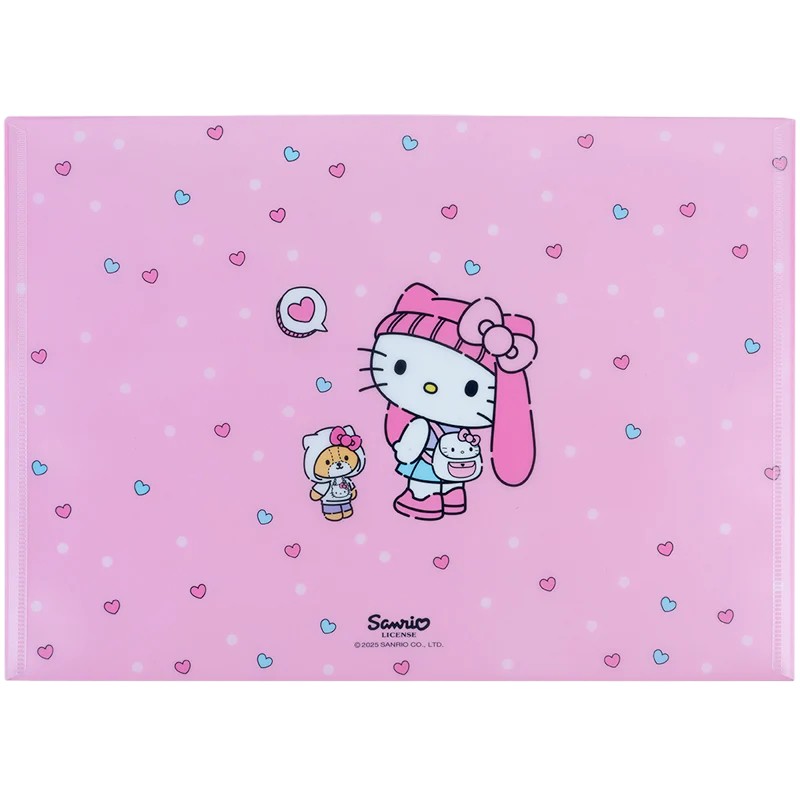 Папка на кнопці Kite Hello Kitty HK25-244-4, формат A4, поліпропілен, Kite
