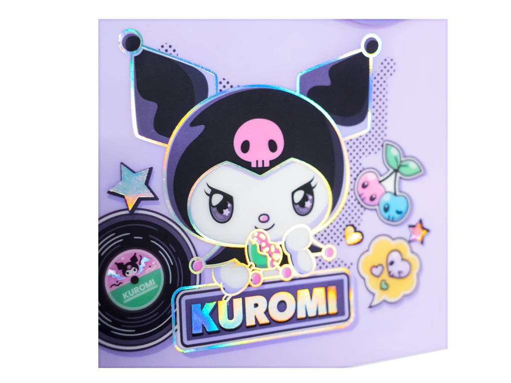 Папка на кнопке Kite Kuromi HK25-245-1, формат A5, полипропилен, Kite