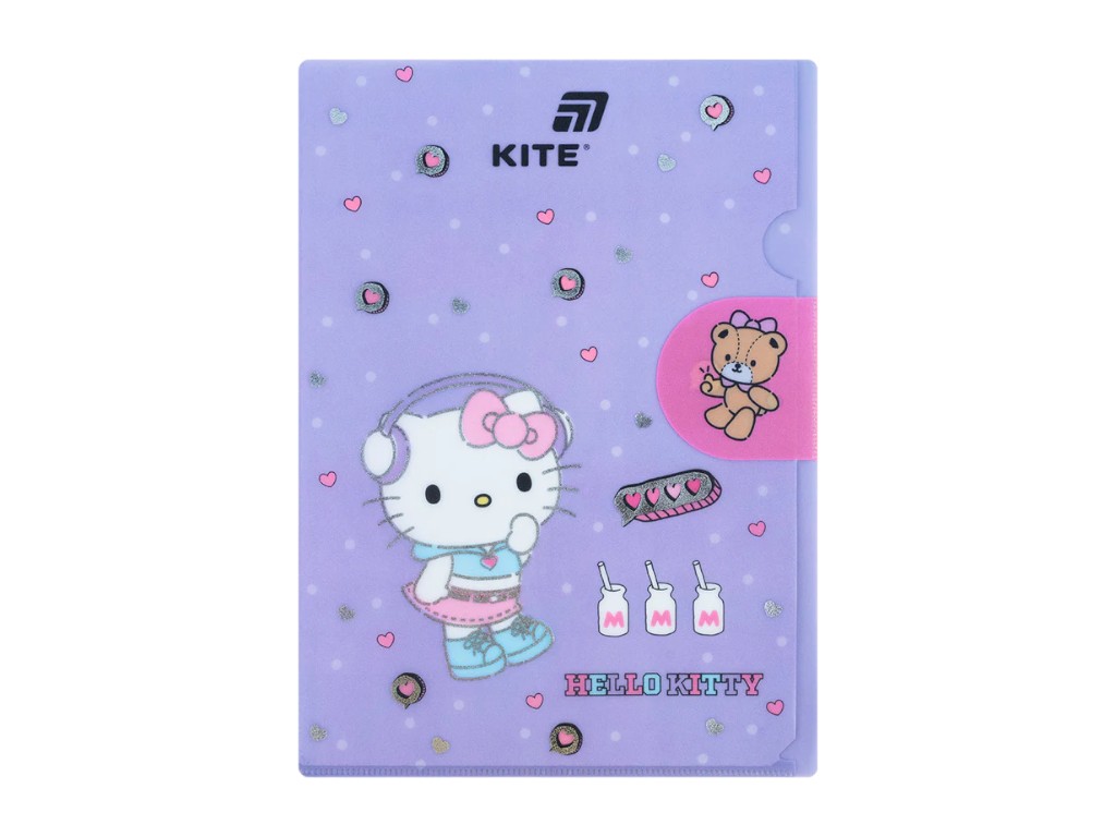 Папка-куточок з клапаном Hello Kitty HK25-248-5, формат A4, поліпропілен, Kite