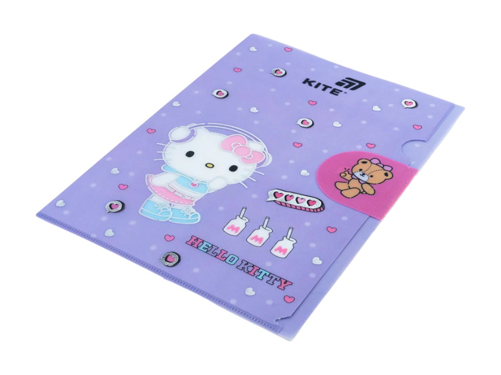 Папка-куточок з клапаном Hello Kitty HK25-248-5, формат A4, поліпропілен, Kite