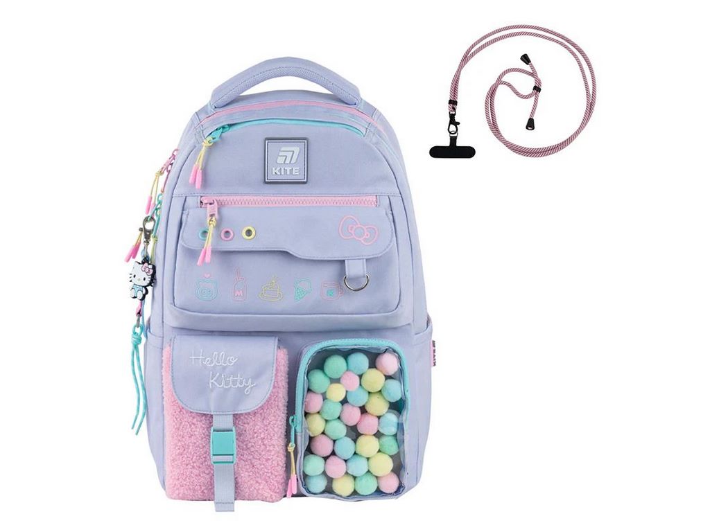 Рюкзак шкільний Kite Hello Kitty HK25-2587M, ортопедична спинка