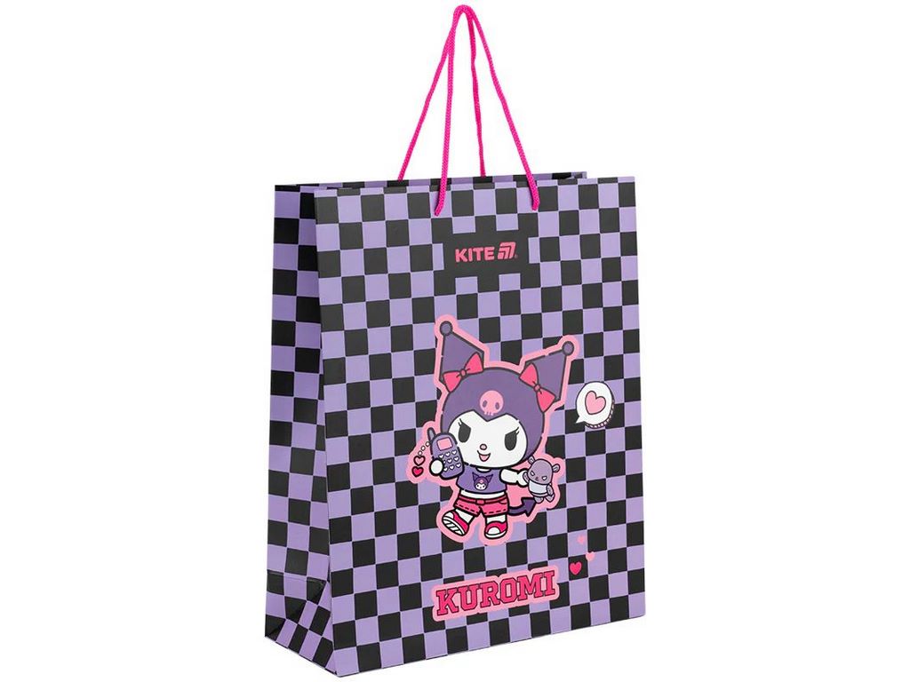 Пакет паперовий подарунковий, 26х32см, Kuromi, Kite