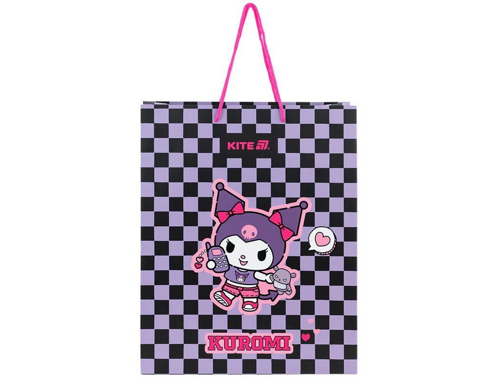 Пакет паперовий подарунковий, 26х32см, Kuromi, Kite