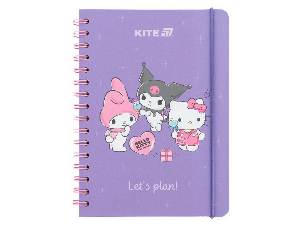 Щоденник на спіралі у твердій обкладинці, Hello Kitty MIX, Kite
