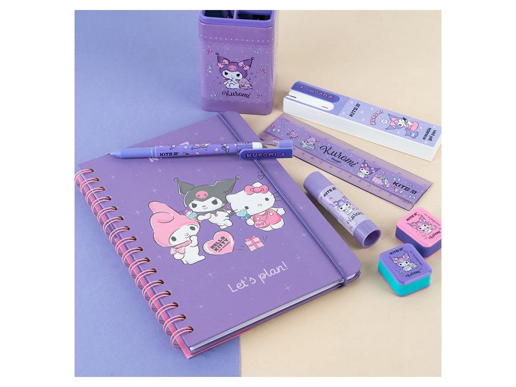 Щоденник на спіралі у твердій обкладинці, Hello Kitty MIX, Kite