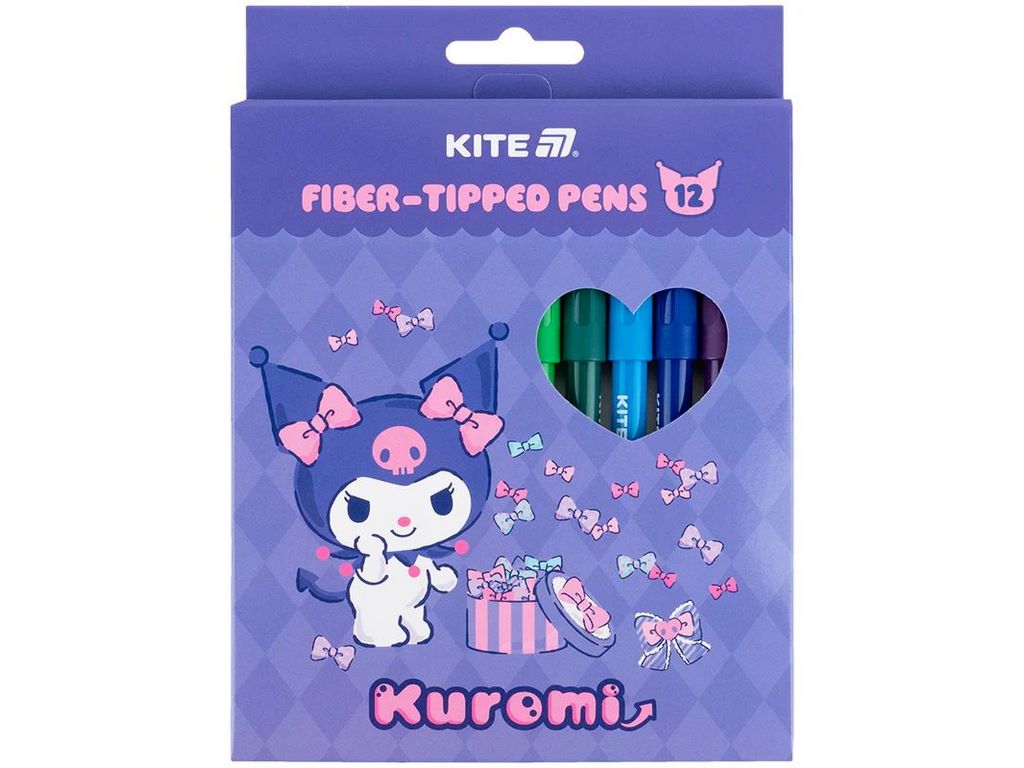 Фломастеры Kuromi 12шт, Kite
