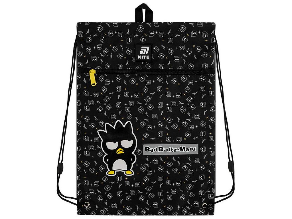 Сумка для обуви с карманом Bad Badtz Maru HK25-601M-3, 46×33 см, затяжка шнурком, Kite