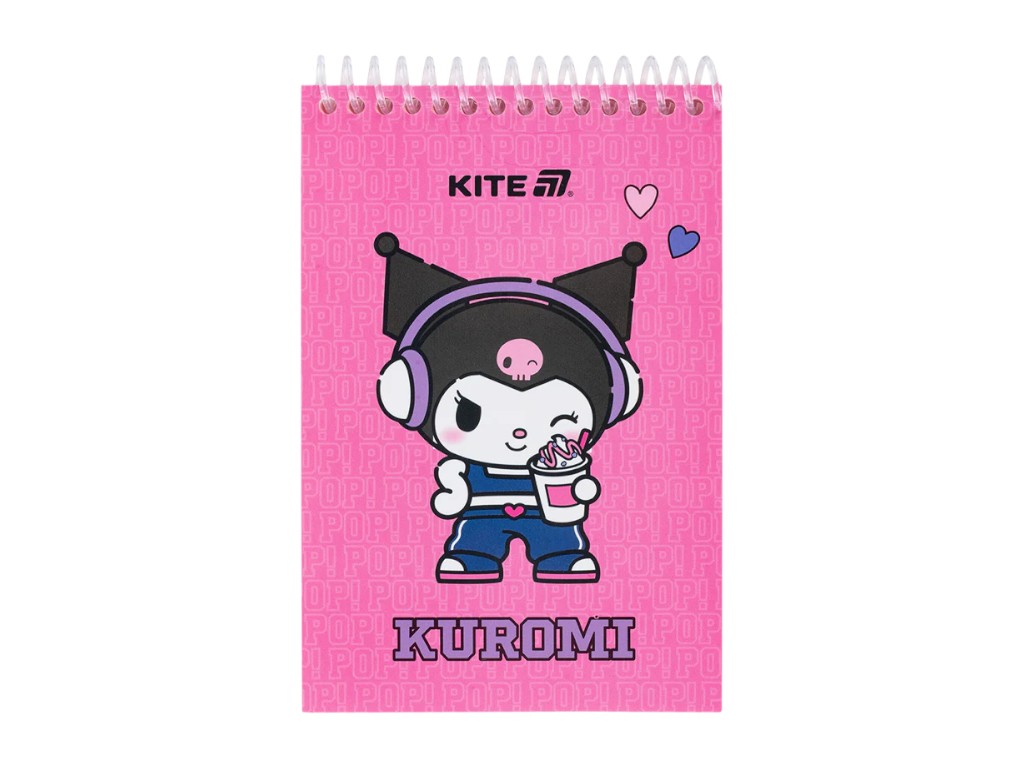 Набір канцтоварів Kite Kuromi HK25-S03, 4 предмети, блокнот, ручка, олівець, лінійка, Kite