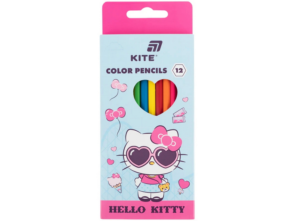 Карандаши цветные Kite Hello Kitty HK26-051, 12 шт