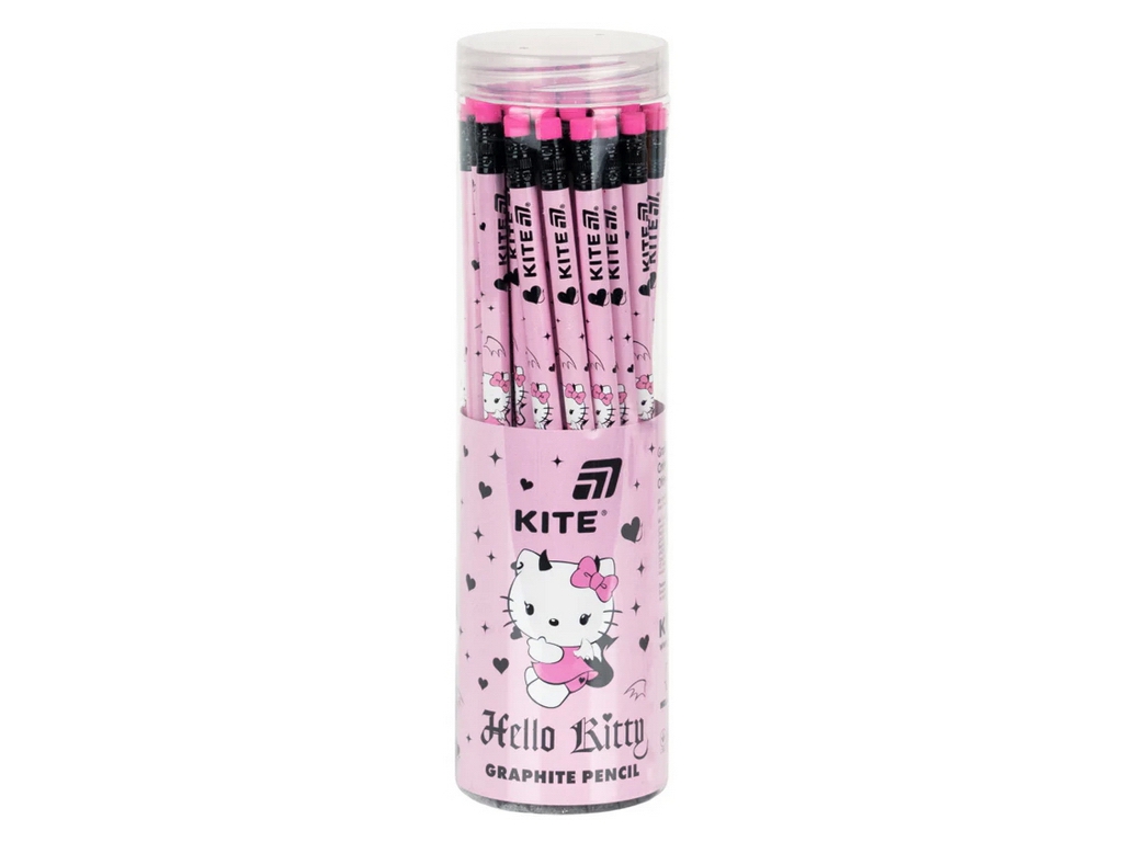 Олівець графітний з гумкою Kite Hello Kitty, HB, 189 мм