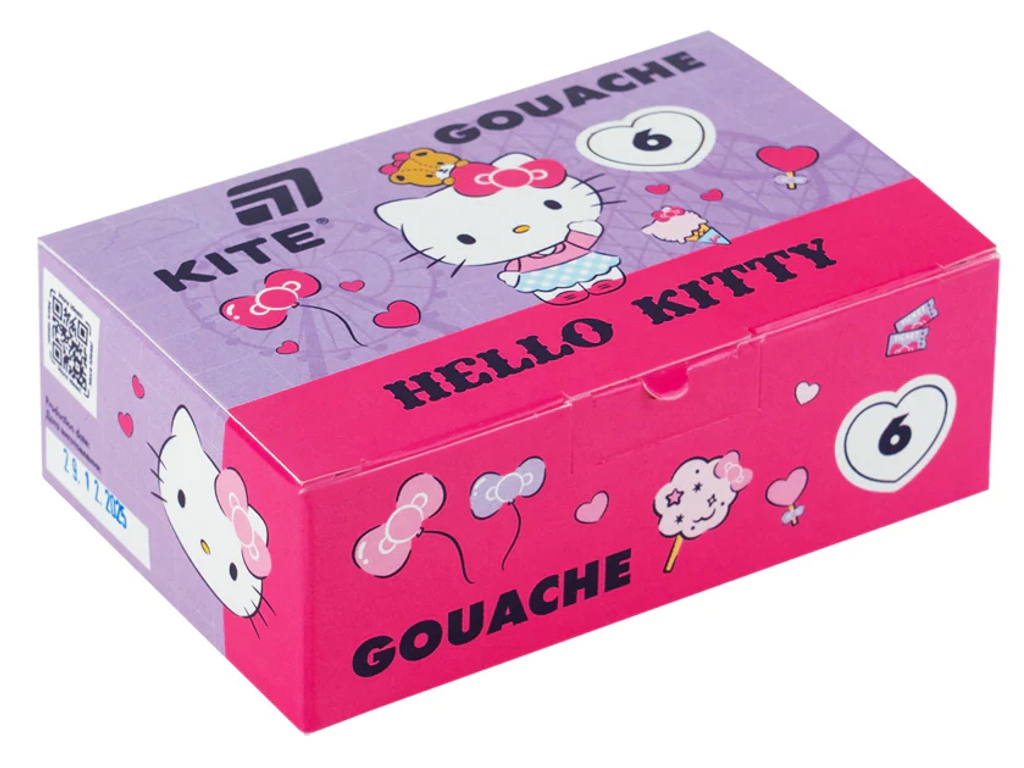 Гуаш Kite HK26-062, 6 кольорів, 20 мл