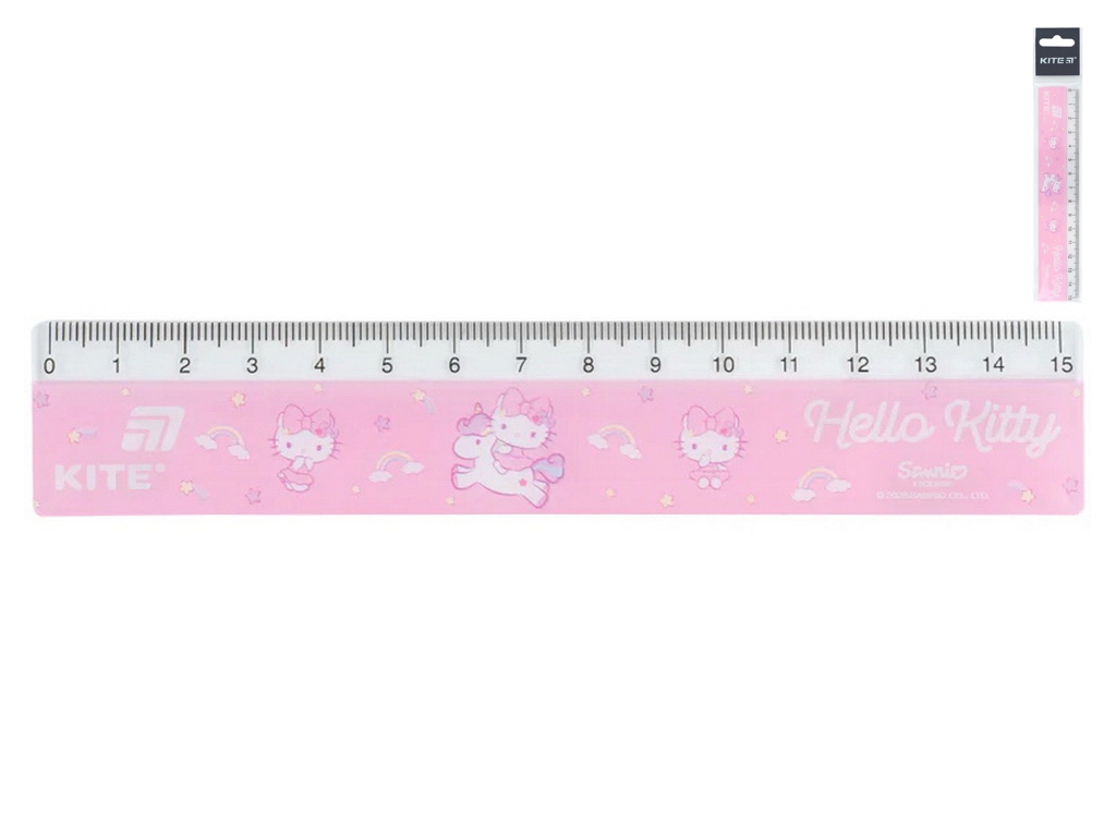 Лінійка пластикова Kite Hello Kitty HK26-090-2, 15см