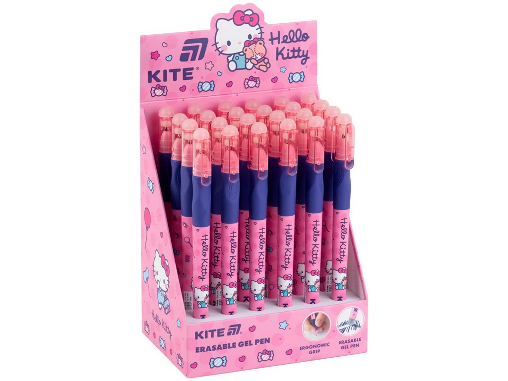 Ручка гелева «пиши-стирай» Kite Smart Hello Kitty HK26-098, синя
