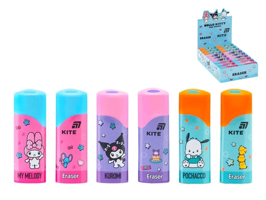 Гумка кольорова Kite Hello Kitty and Friends HK26-1269, мікс видів