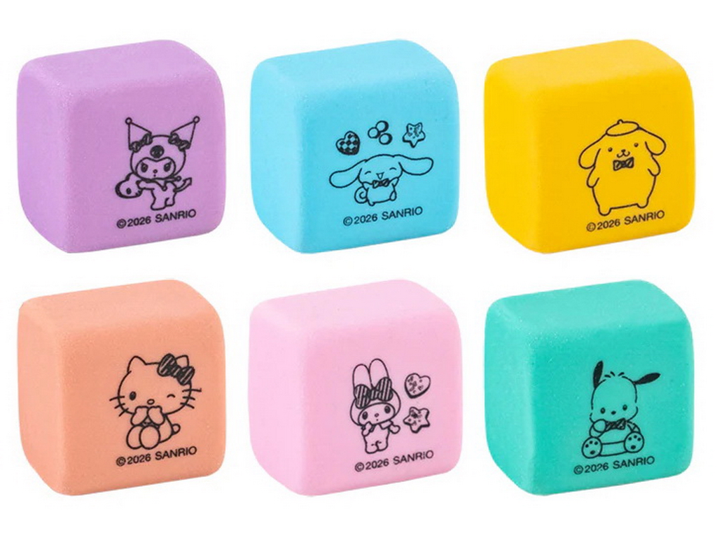 Набір стираючих гумок у пластиковому боксі Kite Hello Kitty HK26-145, 6 шт