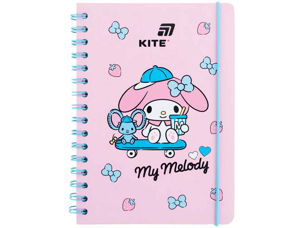 Блокнот А5 на спирали My Melody Kite HK26-190-3, клетка, 80 листов