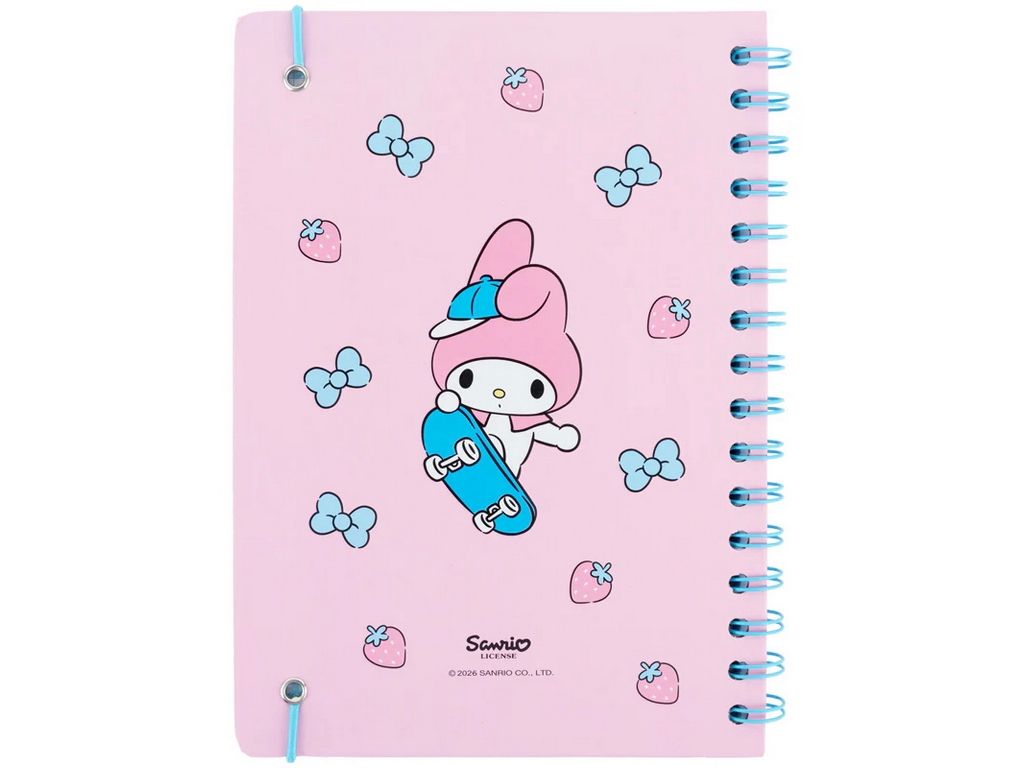 Блокнот А5 на спирали My Melody Kite HK26-190-3, клетка, 80 листов
