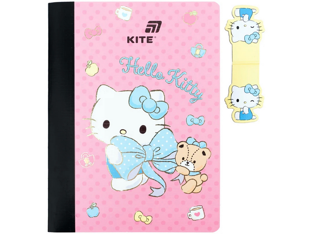 Блокнот А5 с магнитной закладкой Hello Kitty Kite HK26-192-1, клетка, 60 листов
