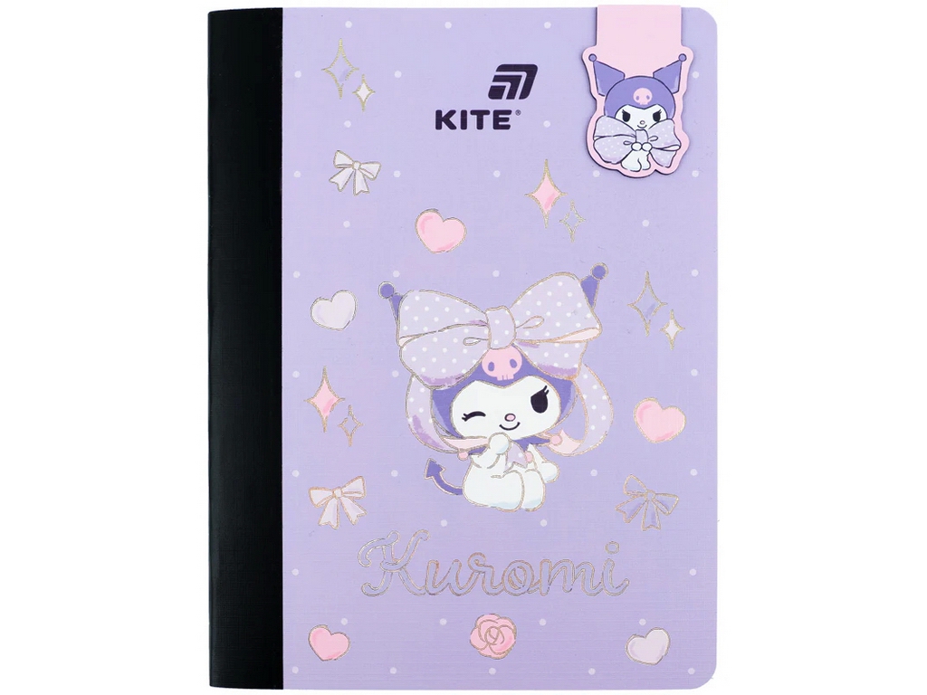 Блокнот А5 с магнитной закладкой Kuromi Kite HK26-192-2, клетка, 60 листов