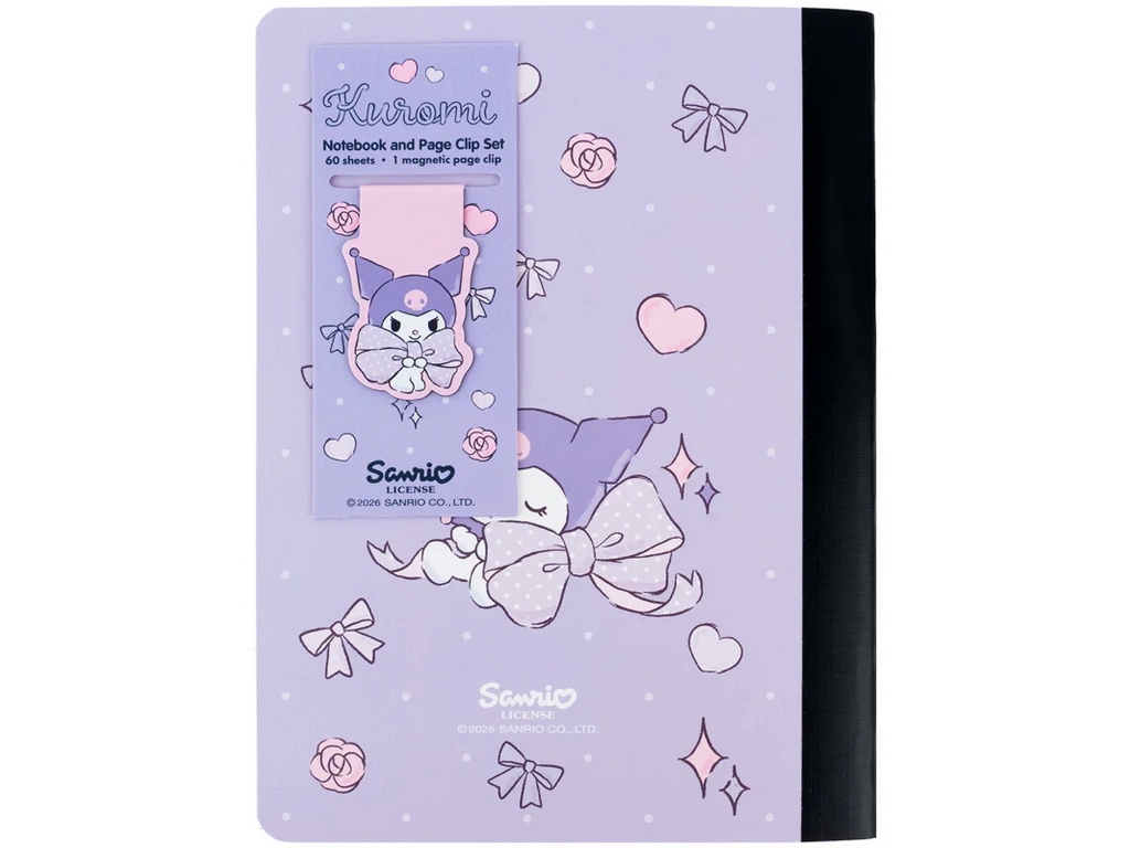Блокнот А5 с магнитной закладкой Kuromi Kite HK26-192-2, клетка, 60 листов