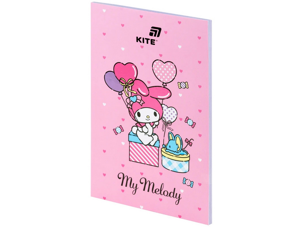 Блокнот А5 My Melody Kite HK26-193, 64 листа, цветные страницы