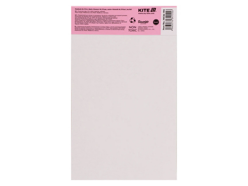 Блокнот-планшет A6 My Melody Kite HK26-195, 50 аркушів, мікс видів