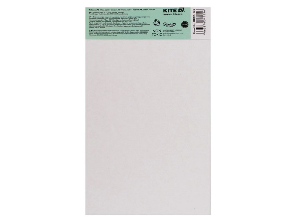 Блокнот-планшет A6 My Melody Kite HK26-195, 50 аркушів, мікс видів