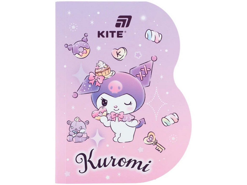 Блокнот А6 Kuromi Kite HK26-223-1, клетка, 60 листов